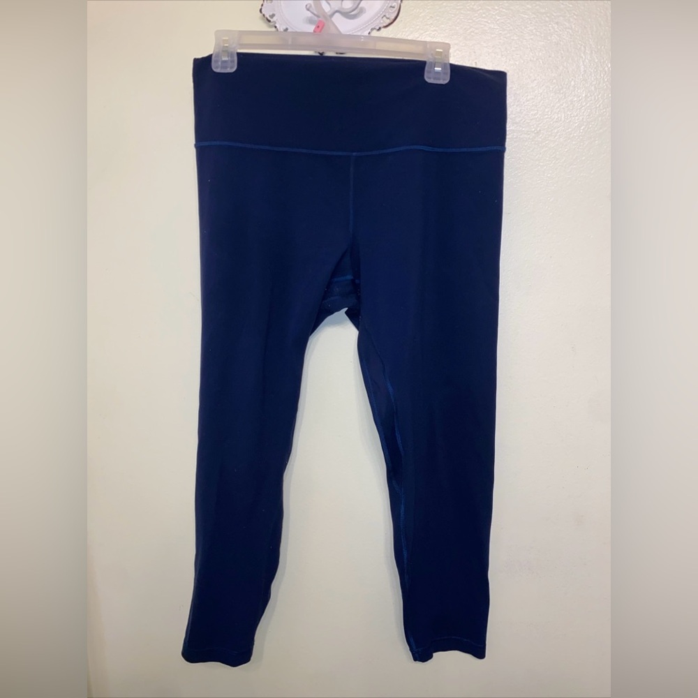 Lululemon high rise align leggings. Size 14 navy blue 24”